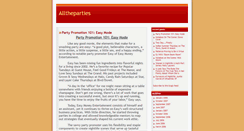 Desktop Screenshot of blog.alltheparties.com